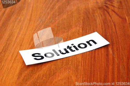 Image of solution