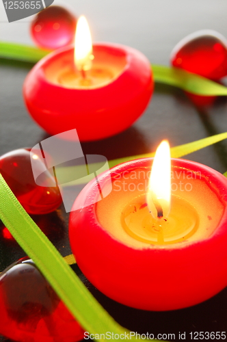 Image of red candle light
