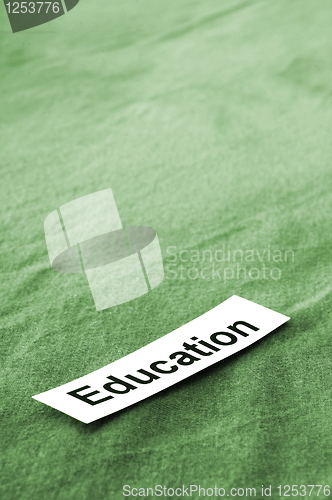 Image of education text