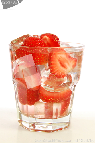 Image of strawberry juice or cocktail