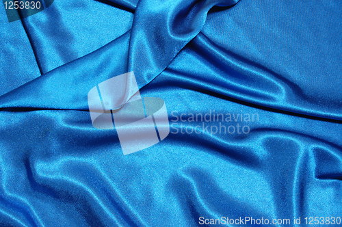 Image of blue satin background