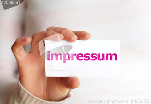 Image of impressum