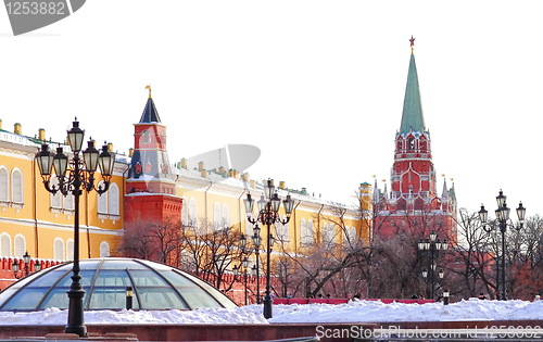 Image of view of the Kremlin Manege Square