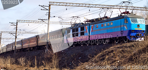 Image of Passenger train in a way