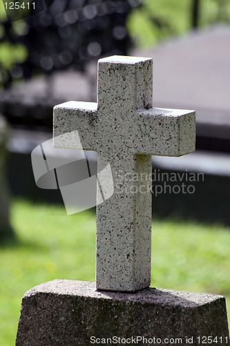 Image of Cross with blurred background