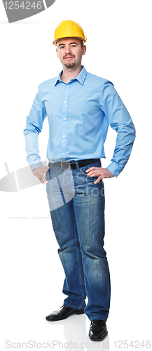 Image of architect on white