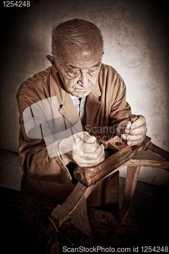 Image of old carpenter