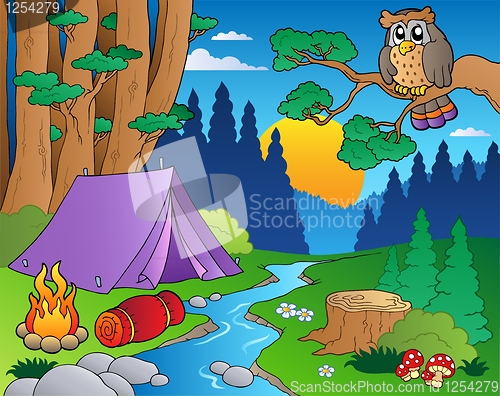 Image of Cartoon forest landscape 5