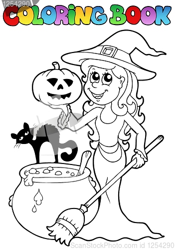 Image of Coloring book Halloween topic 2