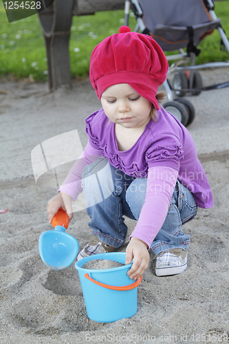 Image of Little girl on playground