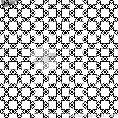 Image of  seamless dots and checkered pattern 