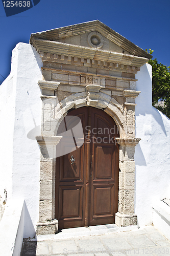 Image of Old pattern door in Rhodes 
