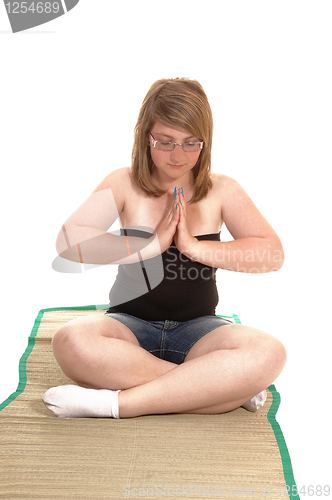 Image of Yoga girl.