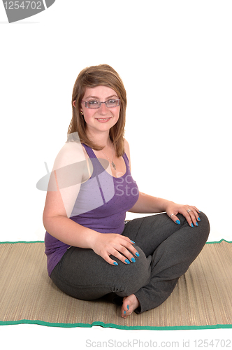 Image of Sitting girl.