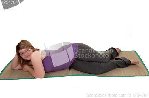 Image of Resting girl.