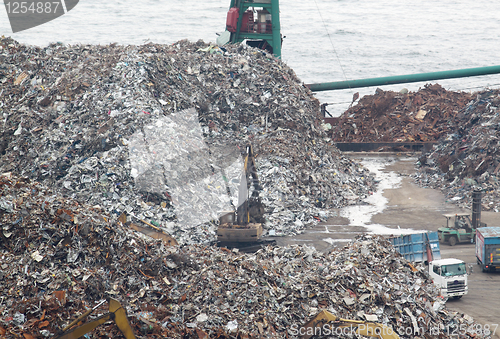 Image of scrap yard recycling