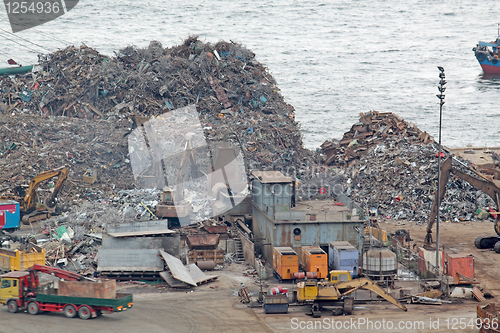 Image of scrap yard recycling