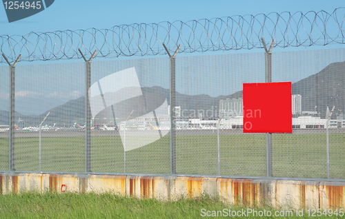 Image of metal fence in the nature