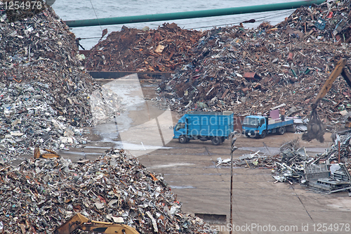 Image of scrap yard recycling