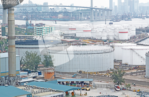 Image of gas container and bridge 