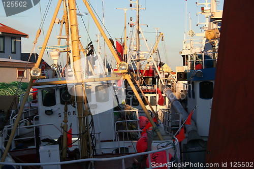 Image of Fishing boats along the quay