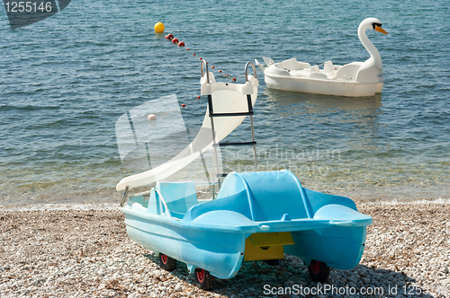 Image of Fancy pedal boats