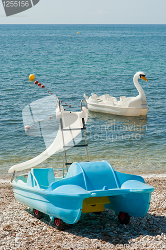 Image of Fancy pedal boats