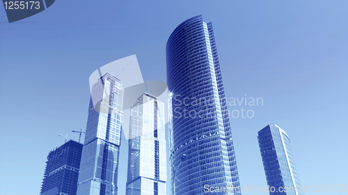 Image of panorama of the international business centre in Moscow, Russia