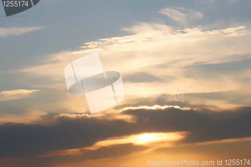 Image of evening sky background