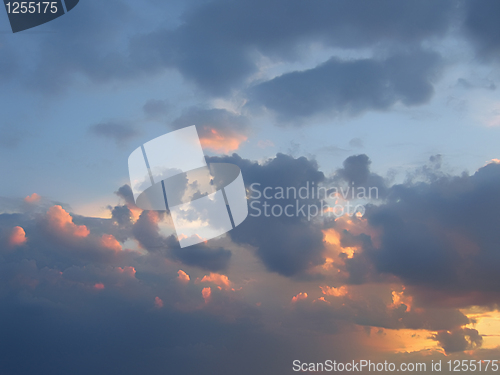 Image of evening sky background