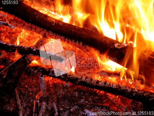 Image of bright and hot fire