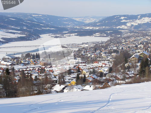 Image of View over Lillehammer, winter