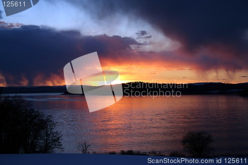 Image of Rainy sunset