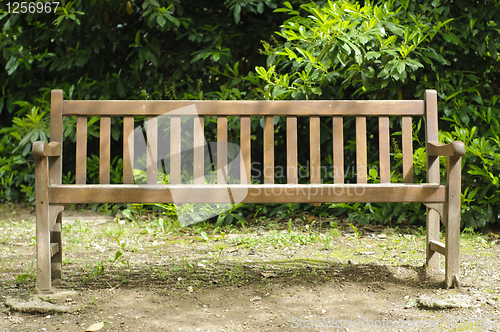 Image of Empty bench in the park