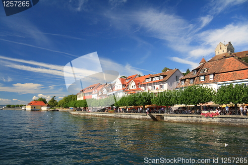 Image of Views of the waterfront of Lake Constance. Meersburg.