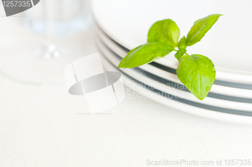 Image of White Plates on Table