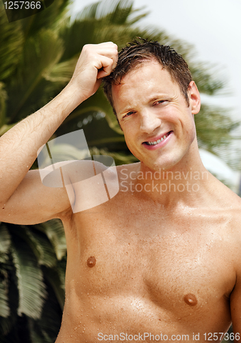 Image of Man at the beach