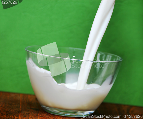 Image of Pouring milk