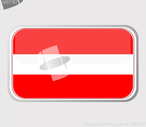 Image of Flag of austria in the form. vector