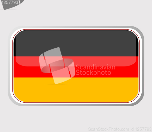 Image of Flag of germany in the form. vector