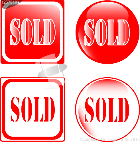 Image of Real estate sold sign