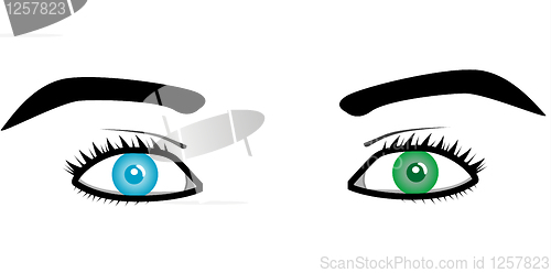 Image of Beautiful pairs of eyes