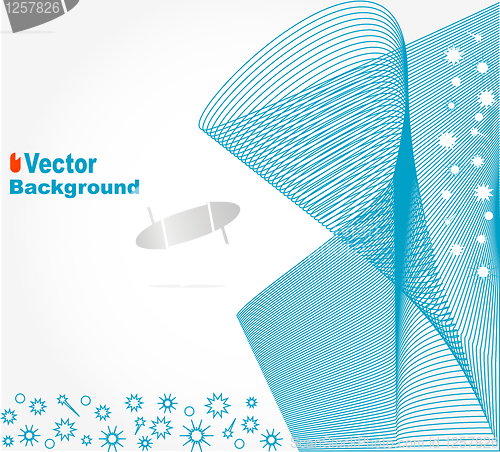 Image of Abstract background with blue wave