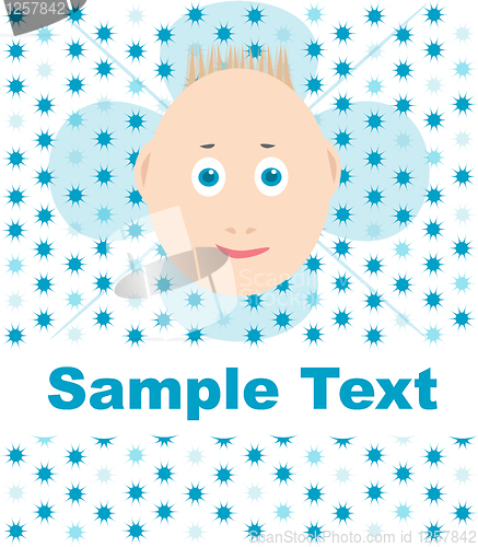 Image of happy smile child greeting card