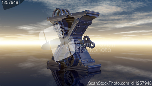 Image of letter x machine