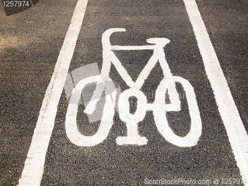 Image of Bike lane sign