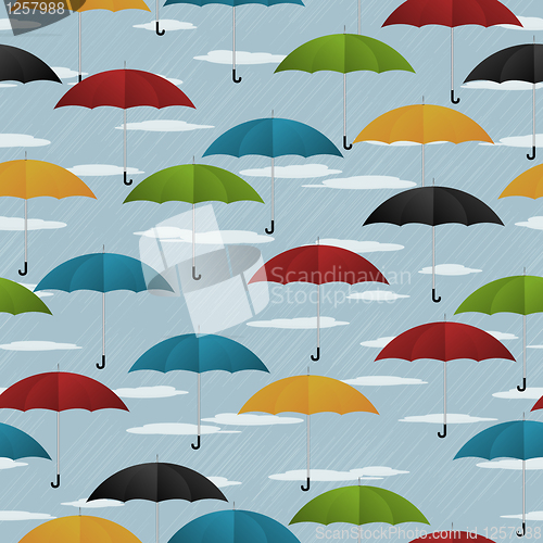 Image of Seamless umbrella pattern