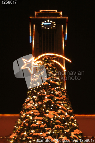 Image of ostrava and the christmas lights