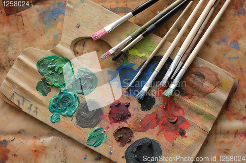 Image of paint brushes