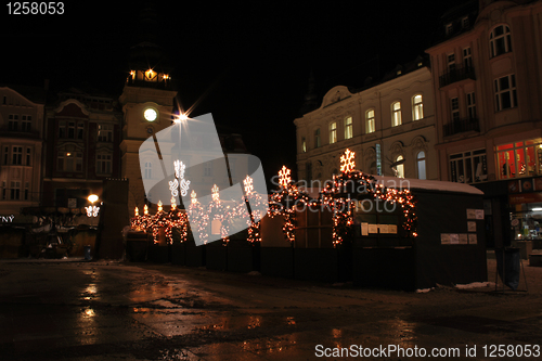 Image of ostrava and the christmas lights